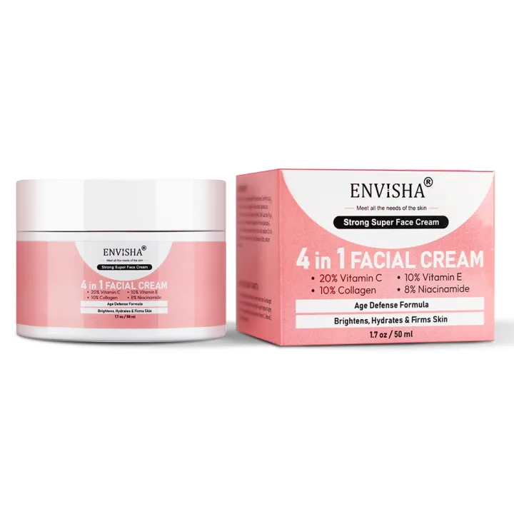4in1 Facial Cream with Niacinamide, Vitamin C & E, and Collagen - Image 3